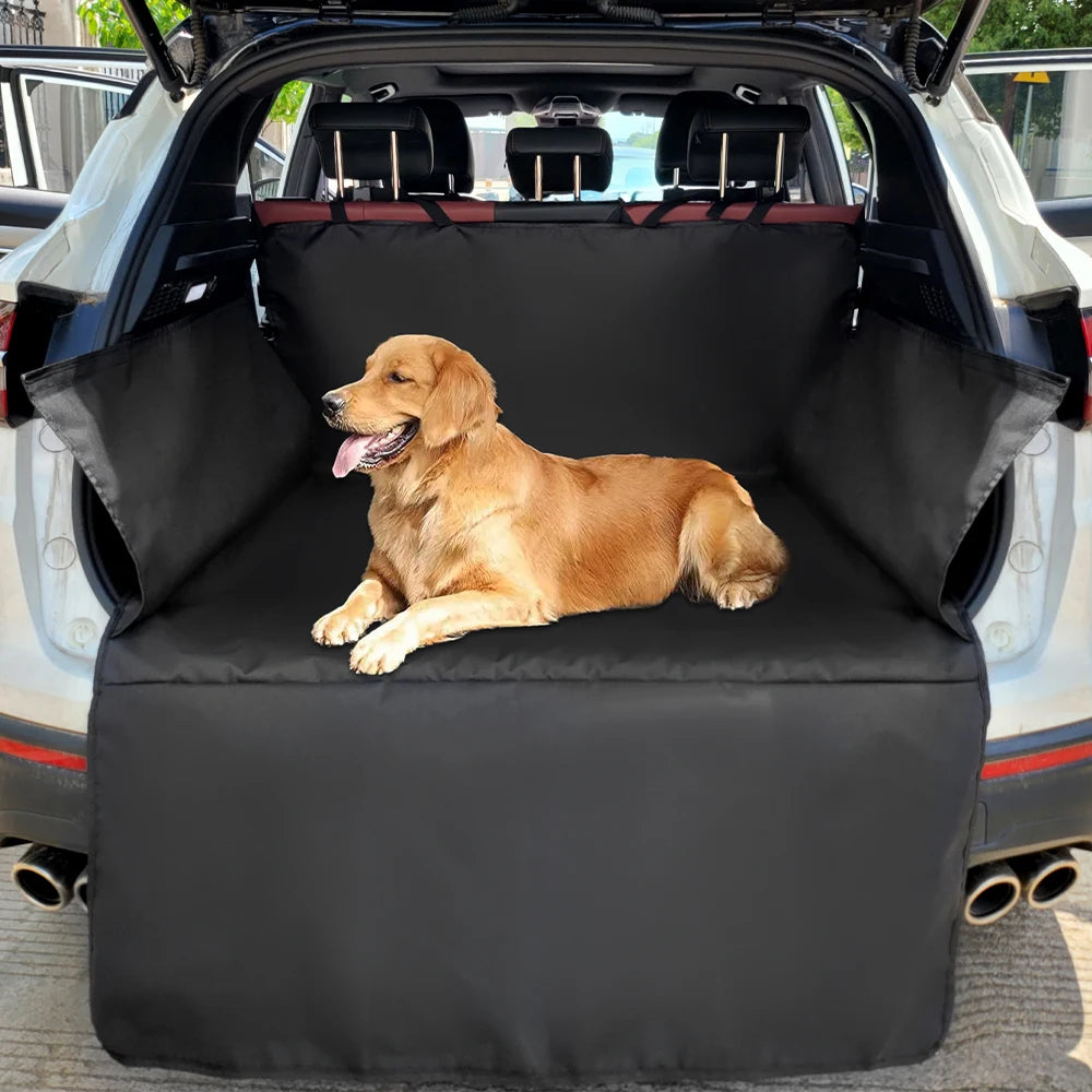 Waterproof Dog Car Seat Cover – Heavy-Duty Travel Mat for Trunk & SUV