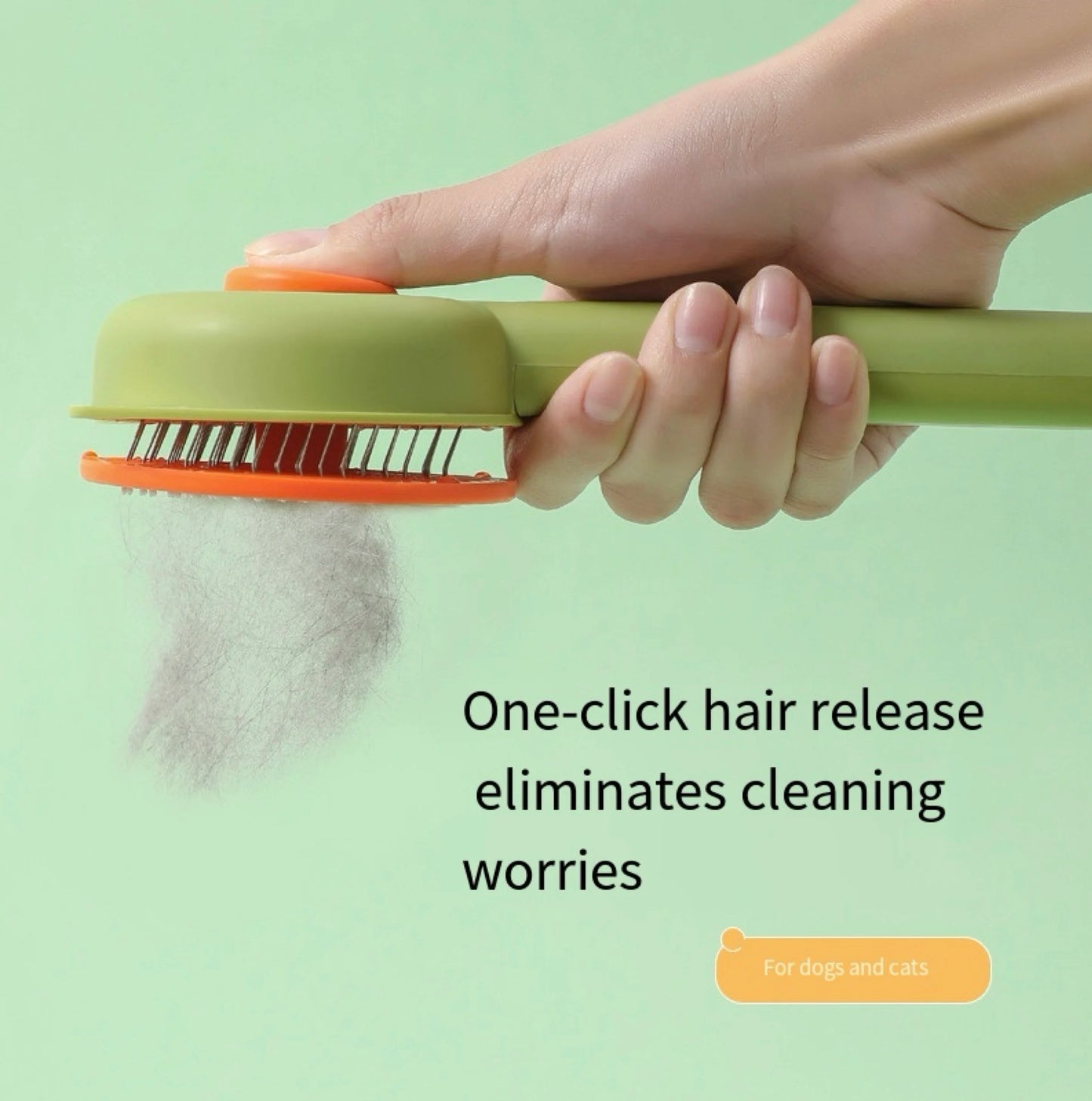 Pet Grooming Brush & Comb – Hair Remover for Cats & Dogs