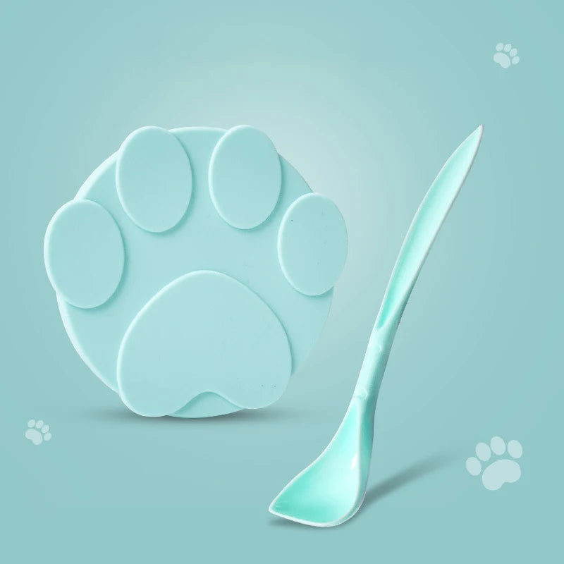 Portable 2-in-1 Silicone Dog & Cat Food Sealer & Spoon