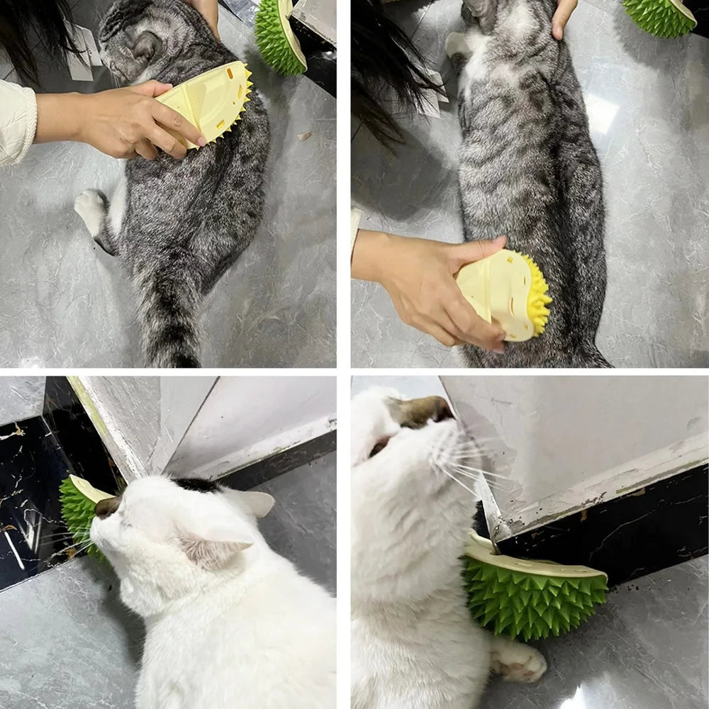 Cat Scratcher & Massager Brush – Grooming Tool for Cats & Dogs
