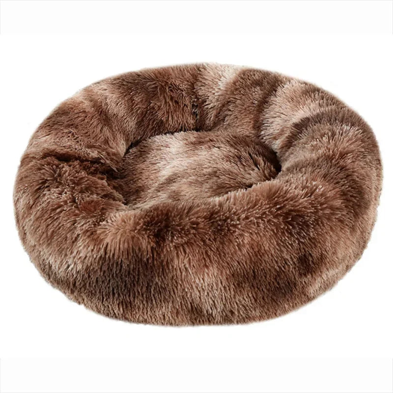 FluffyDream Round Plush Pet Bed – 40 to 90 cm