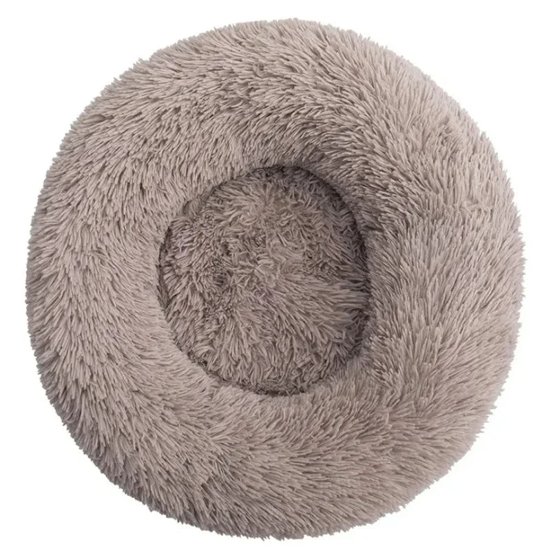 FluffyDream Round Plush Pet Bed – 40 to 90 cm