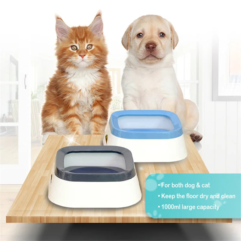 Anti-Splash Large 1L Water Bowl for Dogs & Cats – Puppy Drinker