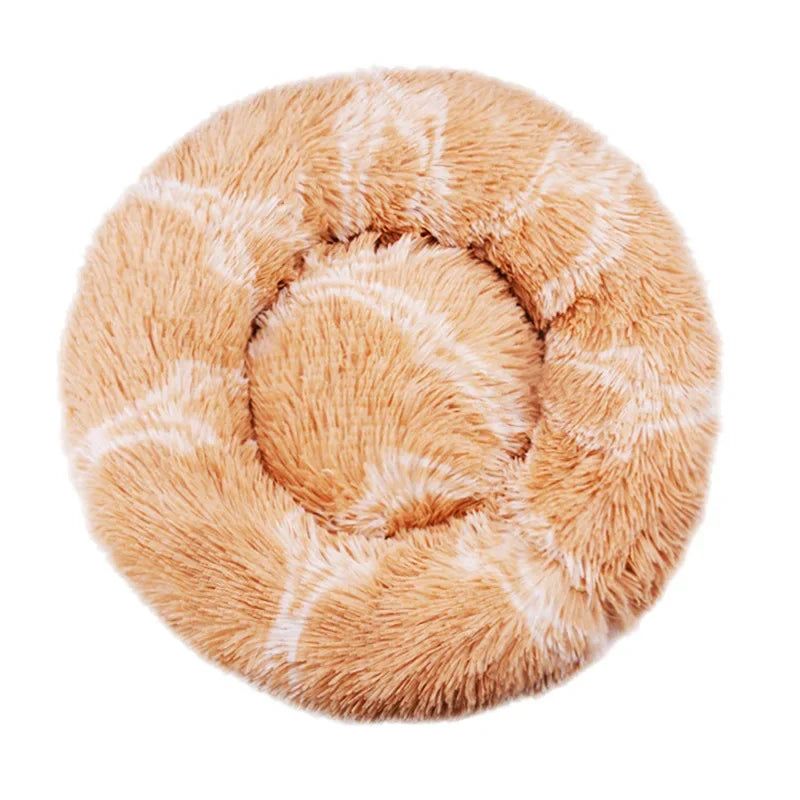FluffyDream Round Plush Pet Bed – 40 to 90 cm