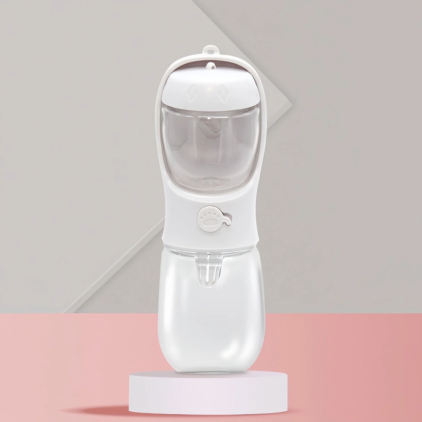 Portable Dog & Cat Water Bottle with Food Storage – Travel Feeder