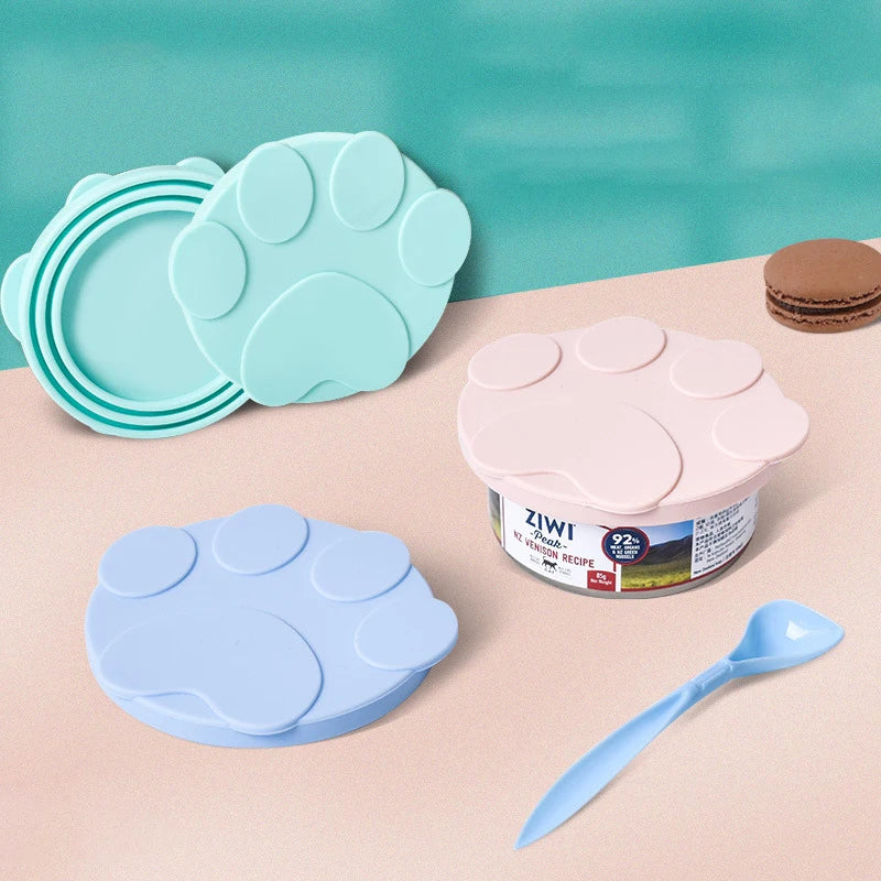 Portable 2-in-1 Silicone Dog & Cat Food Sealer & Spoon