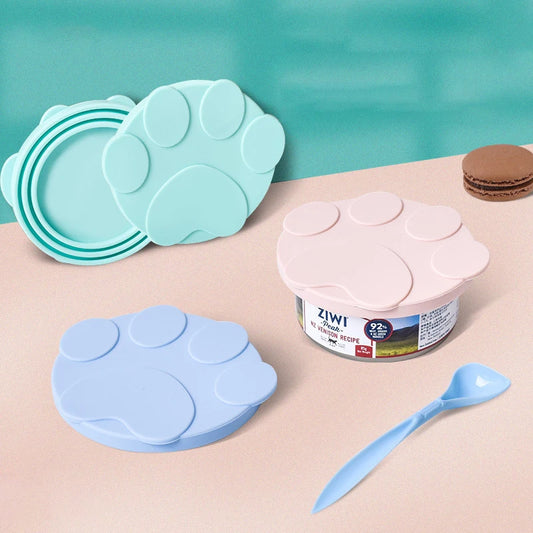 Portable 2-in-1 Silicone Dog & Cat Food Sealer & Spoon