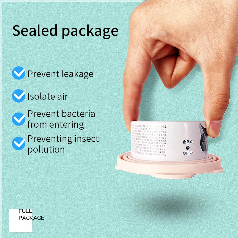 Portable 2-in-1 Silicone Dog & Cat Food Sealer & Spoon