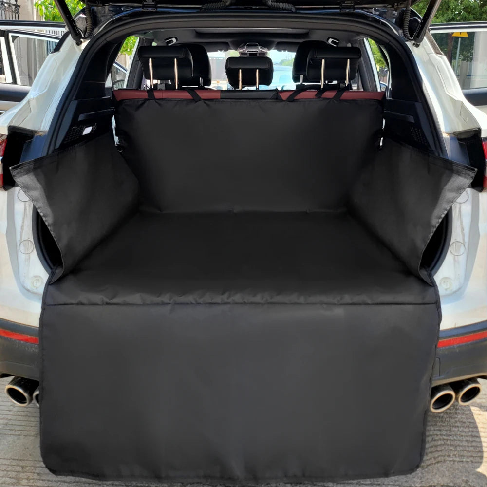Waterproof Dog Car Seat Cover – Heavy-Duty Travel Mat for Trunk & SUV