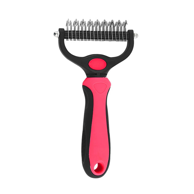 Professional Pet Deshedding Brush – Fur Remover & Knot Cutter