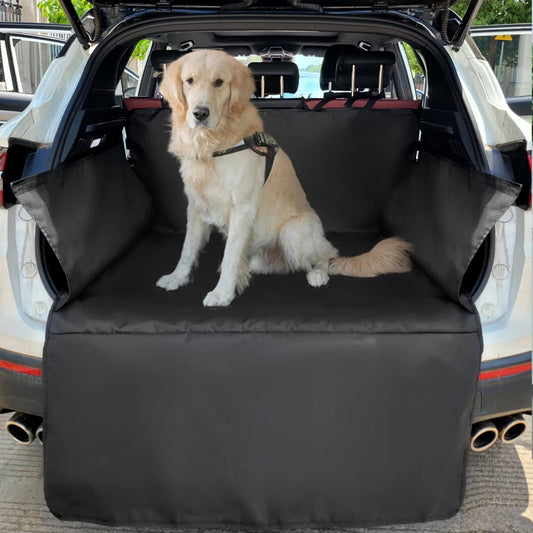 Waterproof Dog Car Seat Cover – Heavy-Duty Travel Mat for Trunk & SUV