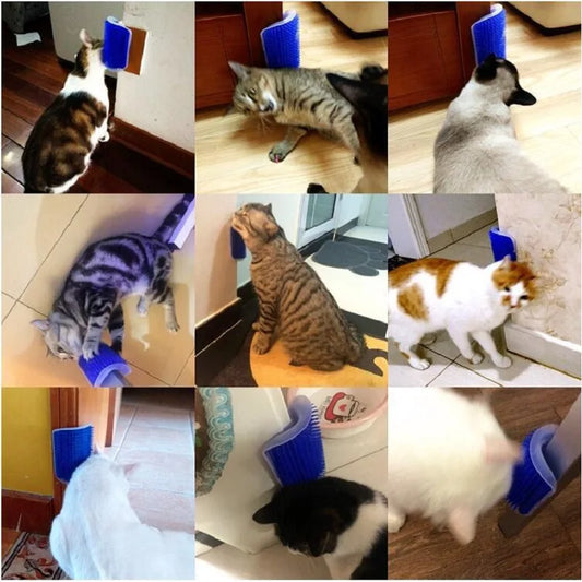 Cat Scratcher & Massager Brush – Grooming Tool for Cats & Dogs