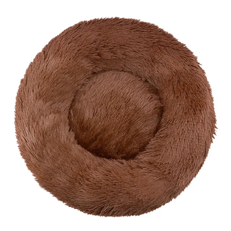 FluffyDream Round Plush Pet Bed – 40 to 90 cm