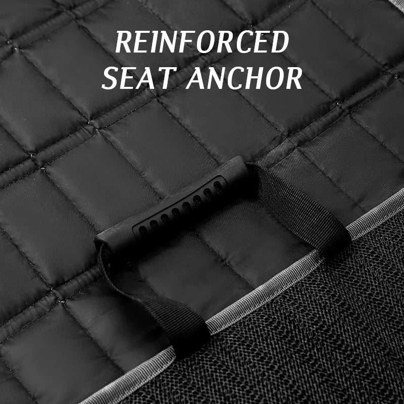 Folding Waterproof Dog Car Seat Cover – Pet Carrier Hammock with Safety Belt