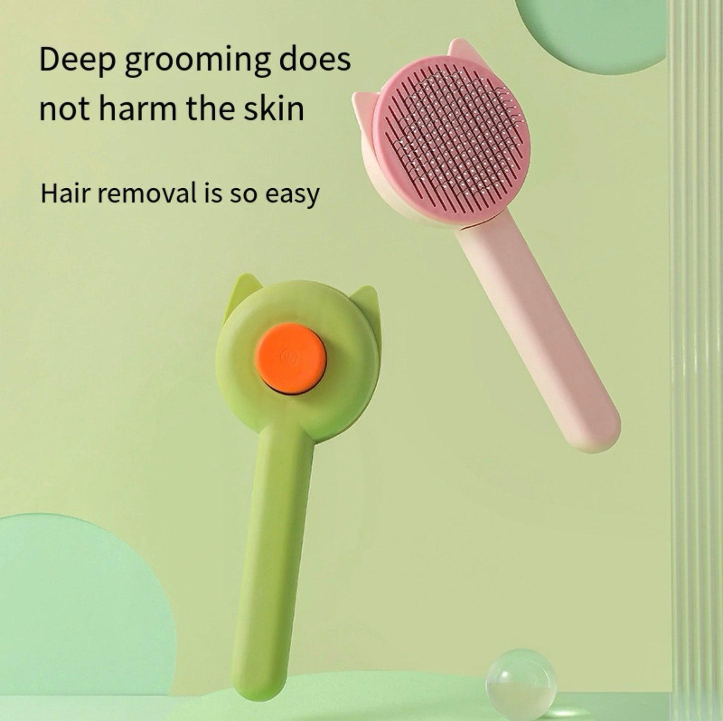 Pet Grooming Brush & Comb – Hair Remover for Cats & Dogs