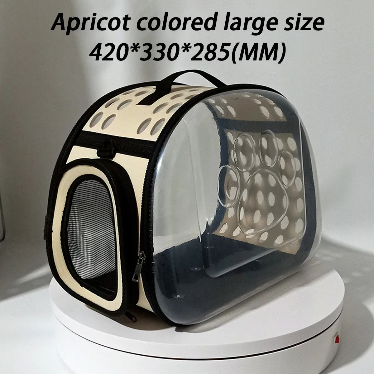 Transparent Pet Carrier Bag – Breathable Travel Capsule for Cats & Small Dogs