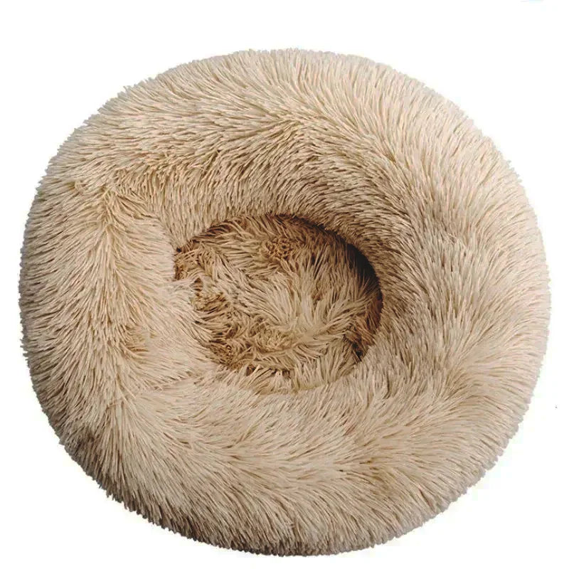 FluffyDream Round Plush Pet Bed – 40 to 90 cm