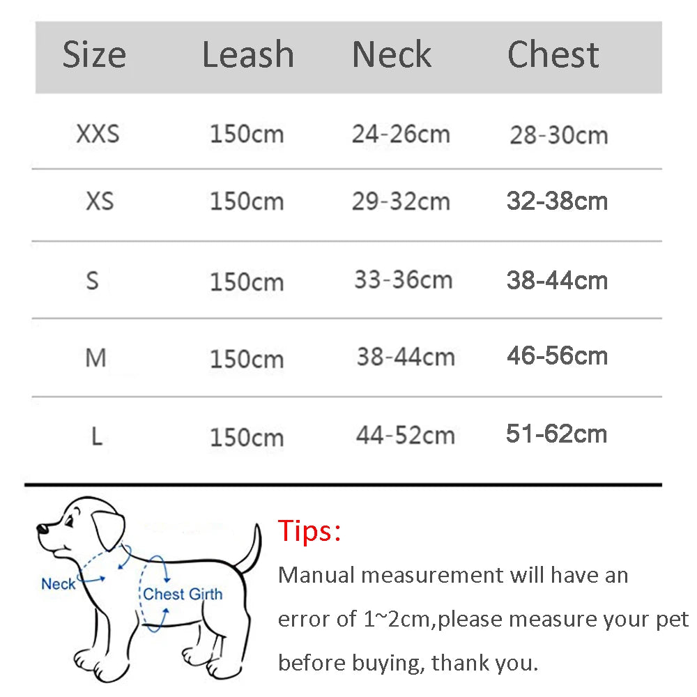 Adjustable Dog Harness & Leash Set for Small Dogs – Puppy & Cat Vest