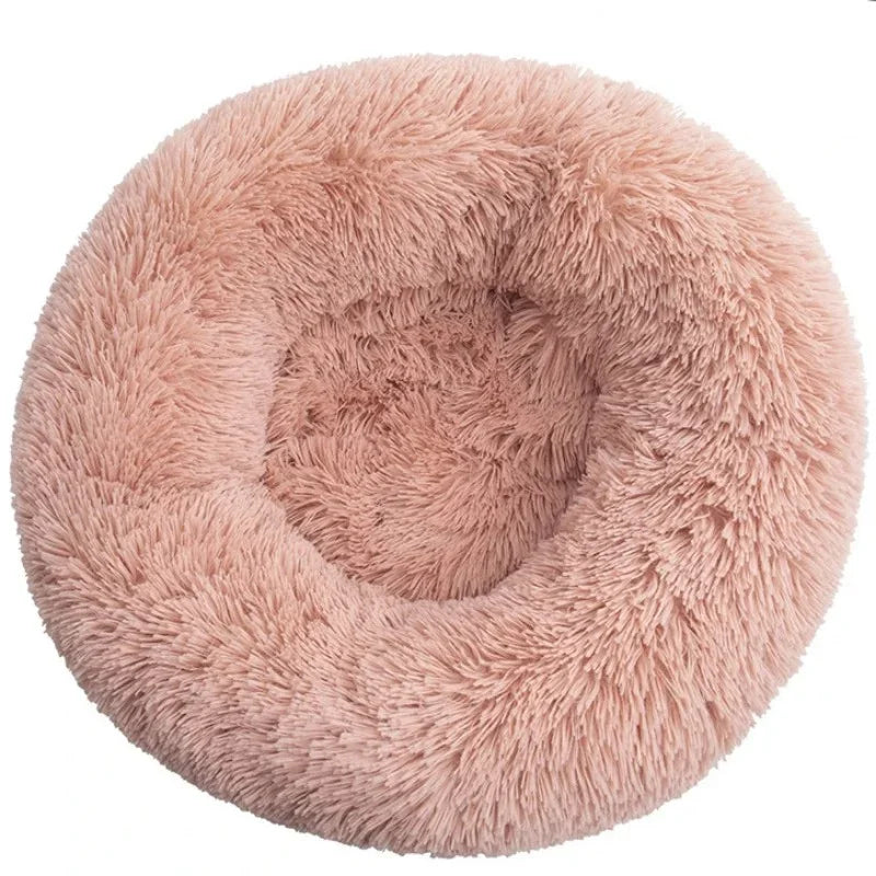 FluffyDream Round Plush Pet Bed – 40 to 90 cm