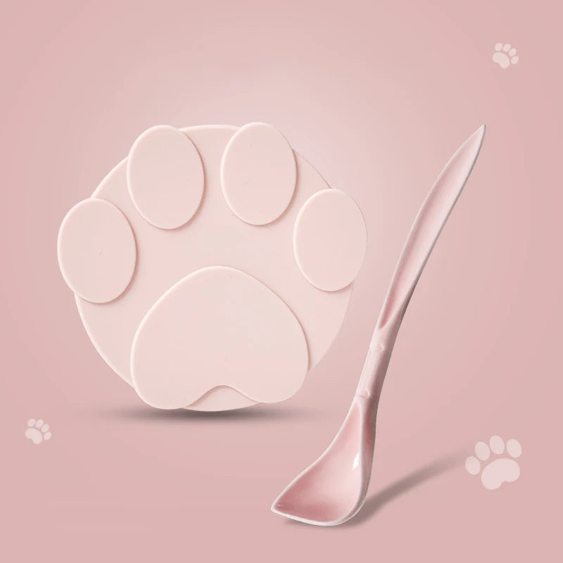 Portable 2-in-1 Silicone Dog & Cat Food Sealer & Spoon