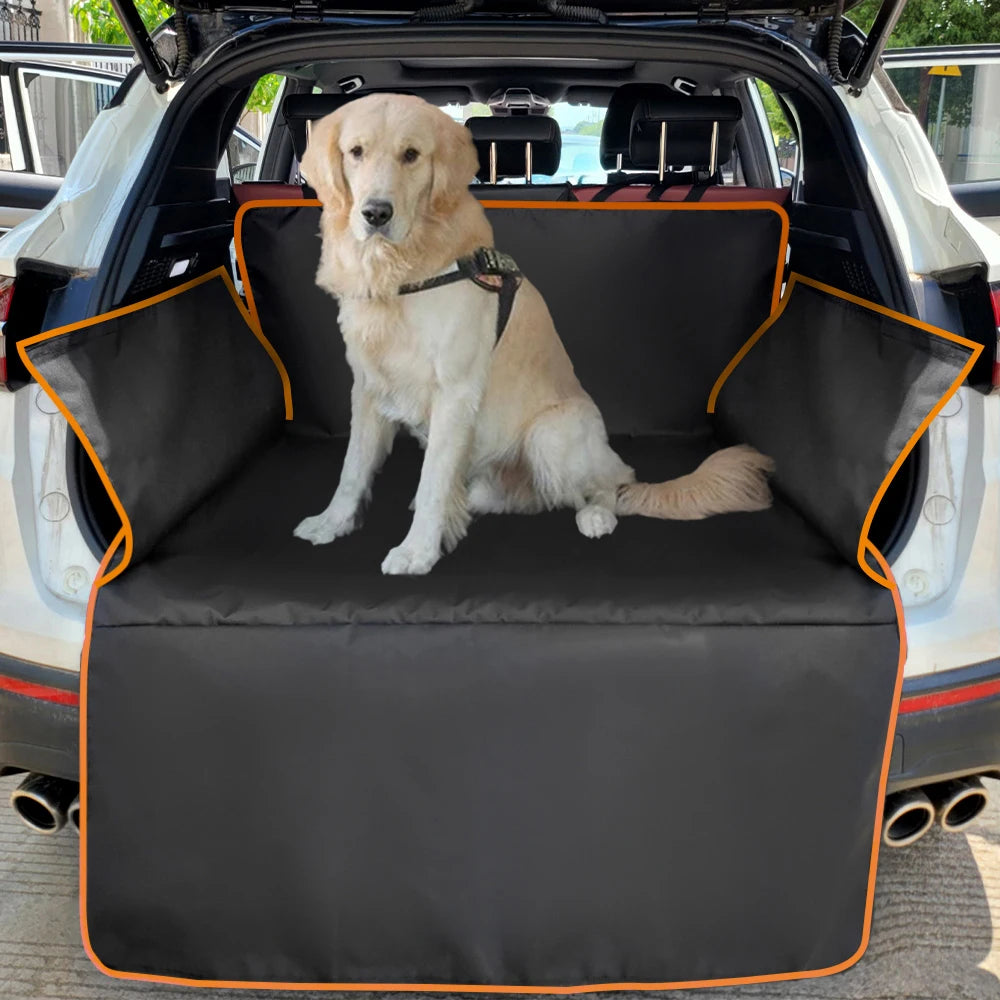 Waterproof Dog Car Seat Cover – Heavy-Duty Travel Mat for Trunk & SUV