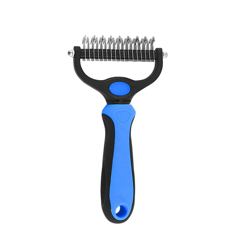 Professional Pet Deshedding Brush – Fur Remover & Knot Cutter