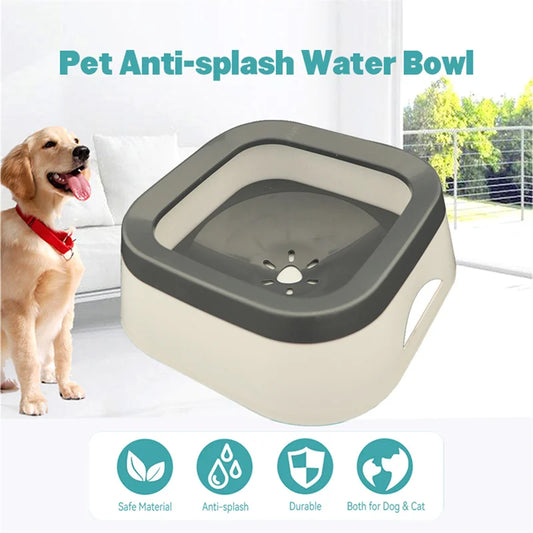 Anti-Splash Large 1L Water Bowl for Dogs & Cats – Puppy Drinker
