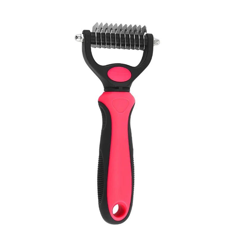 Professional Pet Deshedding Brush – Fur Remover & Knot Cutter