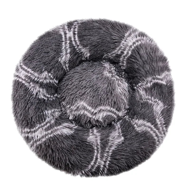 FluffyDream Round Plush Pet Bed – 40 to 90 cm
