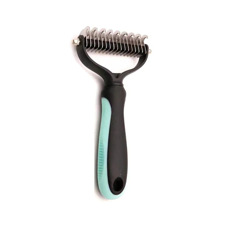 Professional Pet Deshedding Brush – Fur Remover & Knot Cutter
