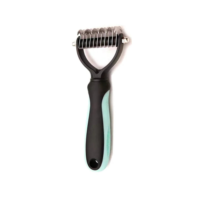 Professional Pet Deshedding Brush – Fur Remover & Knot Cutter