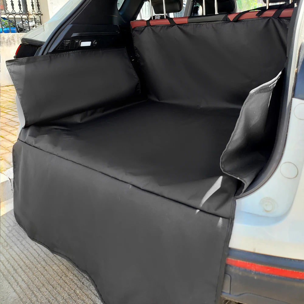 Waterproof Dog Car Seat Cover – Heavy-Duty Travel Mat for Trunk & SUV