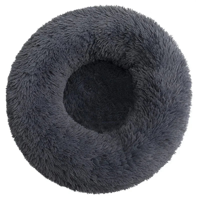 FluffyDream Round Plush Pet Bed – 40 to 90 cm