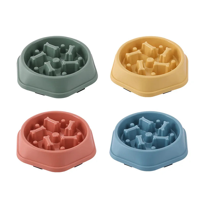 Slow Feeder Bowl for Cats & Dogs – Anti-Choking & Non-Slip