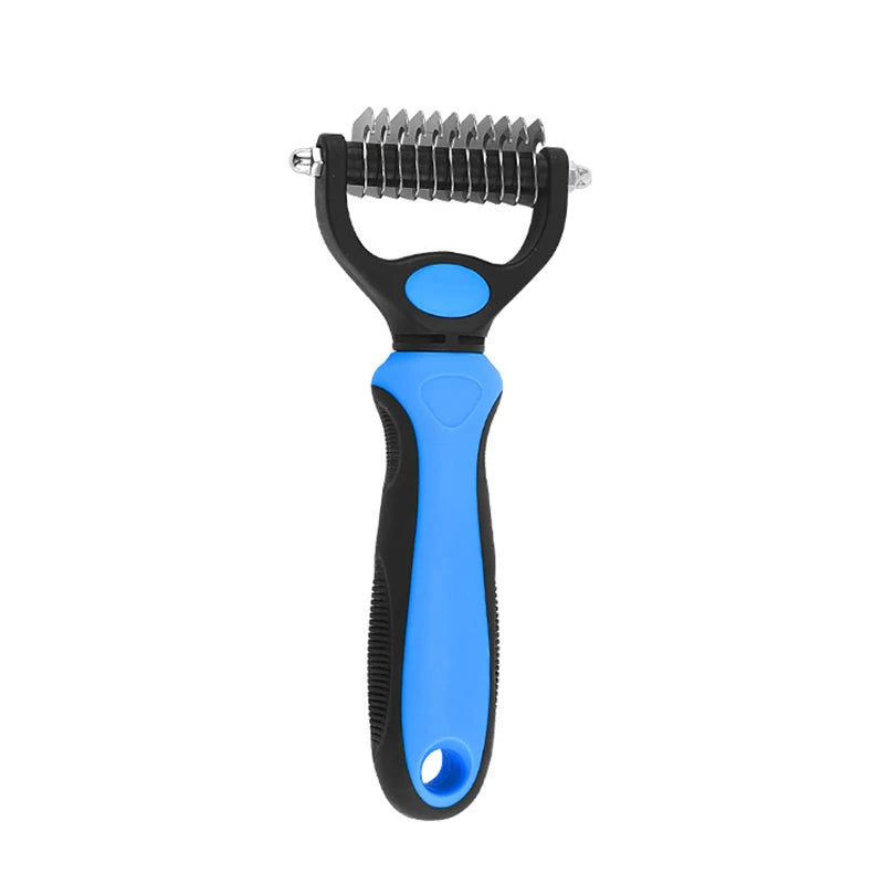 Professional Pet Deshedding Brush – Fur Remover & Knot Cutter
